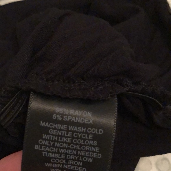 NWT SZ M, BOATNECK TEE, BODYCON, L/S, BLACK - Picture 8 of 8